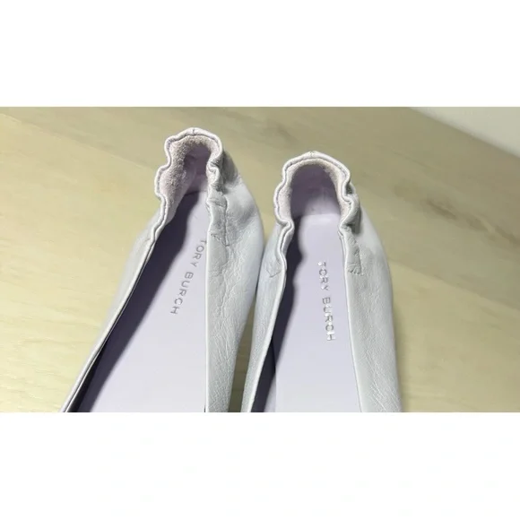 NEW Tory Burch  Claire Ballet
Flats Leather Logo Spring
Lavender Lilac - Picture 8 of 9